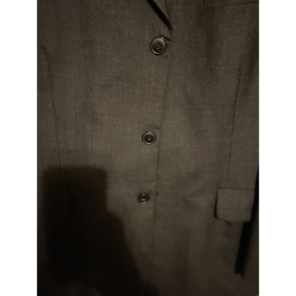 J. Crew 100 Percent wool 3 button blazer coat Dark Gray size Large